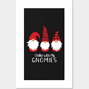 Chillin with my Gnomes for Christmas Posters and Art